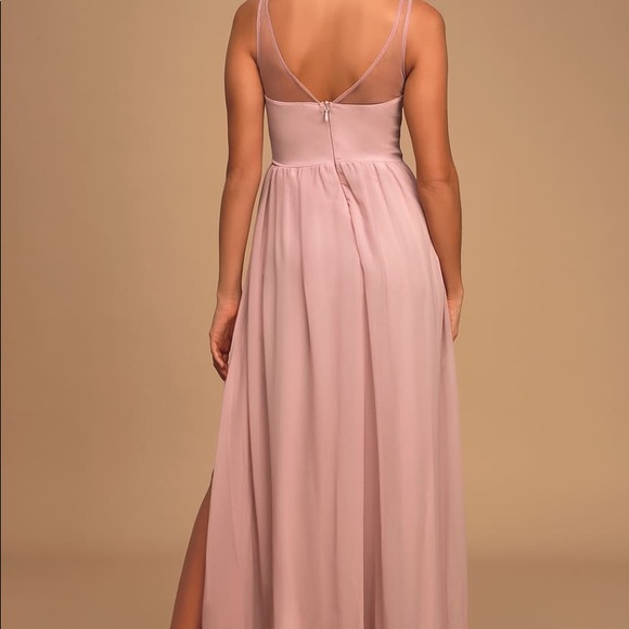 Lulu’s Dusty Lavender Embroidered Maxi Dress - Picture 8 of 10